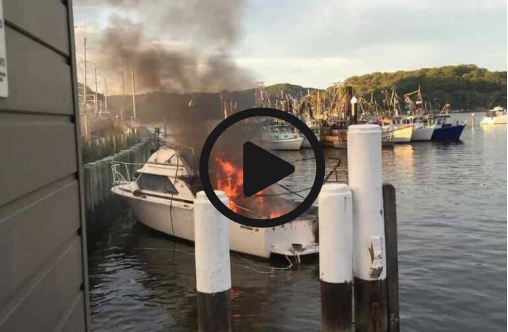 Boat Gas Fire as shown on ABC